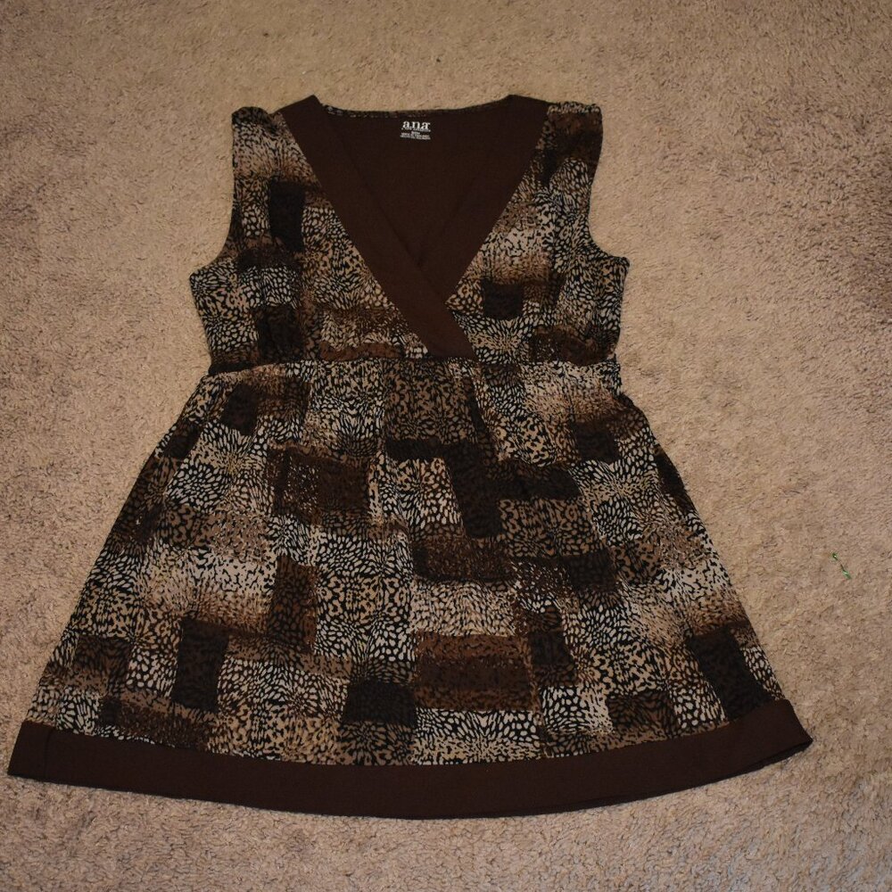 a.n.a A New Approach Brown Dress Tank Top